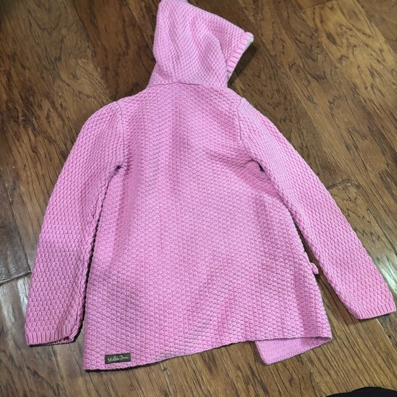 Matilda Jane Pink Knit Hooded Sweater Coat - Size 8 - Picture 9 of 9